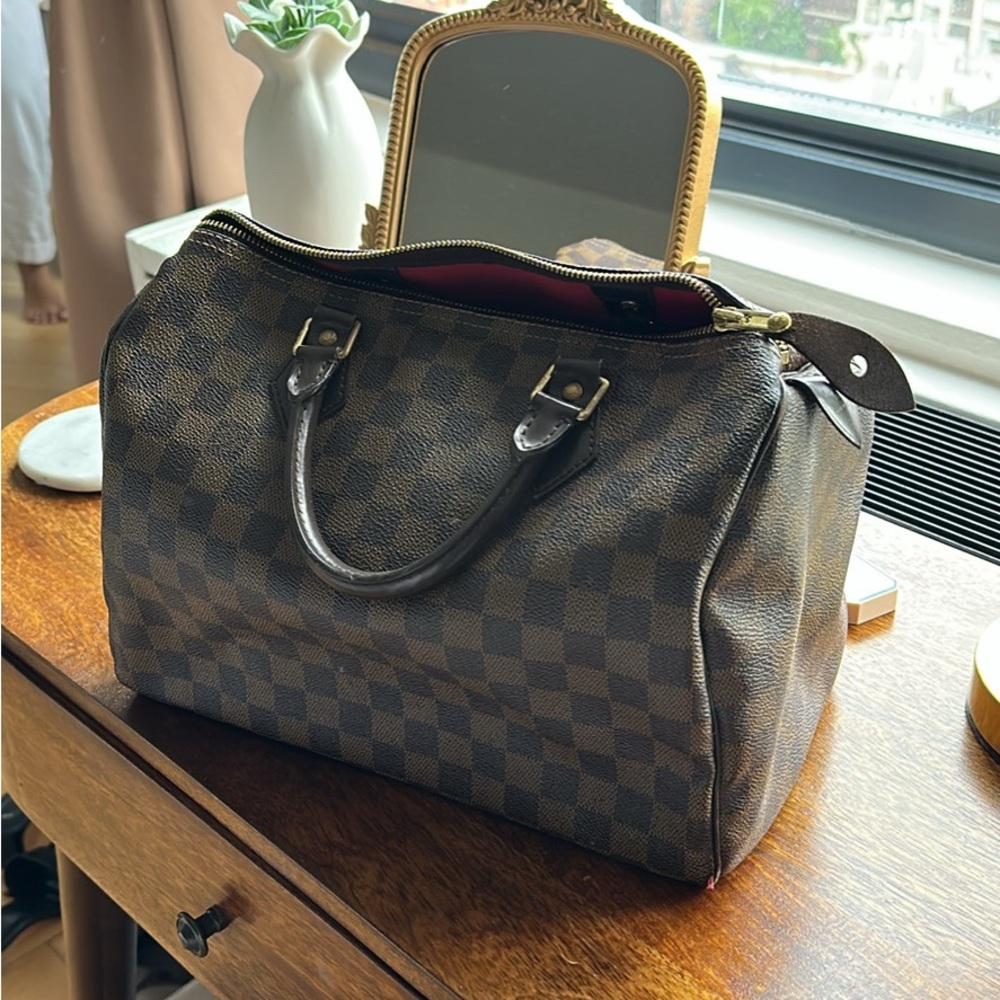 Authentic Louis Vuitton Speedy 30 Damier Ebene